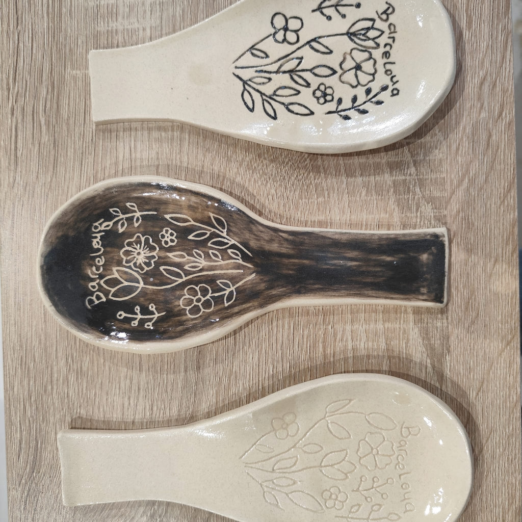 Porta cucharas de cerámica